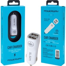 Melek Store  Powerway X-777 Çift Usbli 2.1 Amper Çakmaklık Araç Şarj Cihazı