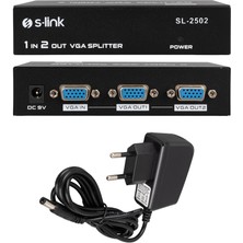 Epilons S-Lınk SL-2502 2 Port VGA Splıtter Dağıtıcı 250MHZ - 1920X1080