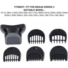 Braun Için 5 Parçalı 1/2/3/5/7mm Kılavuz Tarak Seti ile Sakal Düzeltme Başlığı (Yurt Dışından)