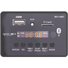 Magicvoice MV-14907 Usb/sd/mıc/aux/bluetooth Kumandalı Ekranlı Oto Teyp Çevirici Dijital Player Board