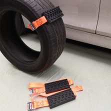 Siyah 2 Adet Lastik Tekerlek Zinciri Kaymaz Acil Kar Zinciri Buz Kar Çamur Kum Yol Güvenli Sürüş Kamyon Suv Otomatik Araç Aksesuarları (Yurt Dışından)