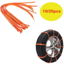 10 Adet (Çekme Tekerleği) Pcs Evrensel Araç Kış Kar Lastik Kaydırmaz Zincir Lastik Kar Zinciri Tekerlek Lastik Kemer Kış Açık Hava Acil Zincir (Yurt Dışından)