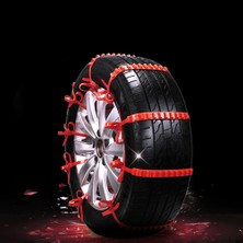 Araba Kaymaz Zip Bağ Snow Chains Naylon Plastik Araç Acil Durum Off Road Kaymaz Lastik Zincirleri Bağları (Yurt Dışından)