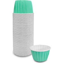 Kafem Mat Mint Yeşili Muffin Kek Kapsülü 50'li x 5 Paket