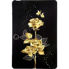 XStore Oneplus Pad Go Golden Rose Için Boyalı Tpu Tablet Kılıfı (Yurt Dışından)