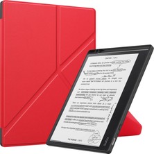 Kobo Elipsa 2e Kırmızı Deri Akıllı Tablet Kılıfı (Yurt Dışından)