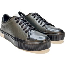 Trust Shoes Bağcıklı Gri Sneaker Ayakkabı