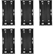 Aeethericly 5 Adet Siyah Plastik 2 x 3.7V 18650 Pil 4 Pin Pil Tutucu Kılıf (Yurt Dışından)