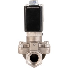Unox 24 V Dc Paslanmaz Kompresör Yüksek Basınç  0,5-40 Bar Solenoid Valf Normalde Kapalı 3/4"