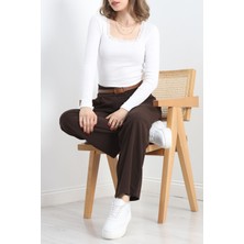 Kare Yaka Dantelli Body Beyaz - 40096.599.