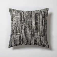 Fineroom Living Coco - Tüvit Desenli Kırlent 50  x  50 - Siyah (Ic Yastık Dahil)