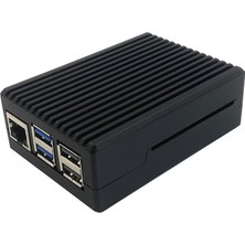 TLS Robotik Raspberry Pi 5 Için Dört Hatlı Fanlı Metal Alüminyum Kasa