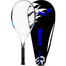 Telvesse Deluxe 27 Inç Tenis Raketi Çantalı Yetişkin Tennis Racket L2 Grıp 68 cm Mavi 527