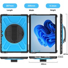 SZYKD Microsoft Surface Pro 8 Mavi Için Silikon + Pc Tablet Kılıfı (Yurt Dışından)