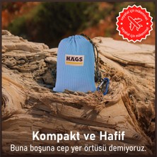 Haegs Cep Yer Örtüsü, Piknik Örtüsü Kamp Matı, Plaj Yer Örtüsü Su Geçirmez Kum Tutmaz 150-150CM Mavi