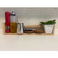 Çağla Design Ahşap Tekli Ters Düz Çalışma Odası-Banyo-Mutfak Rafı-Duvar Asma Aparatları Içerisinde