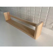 Çağla Design Ahşap Tekli Ters Düz Çalışma Odası-Banyo-Mutfak Rafı-Duvar Asma Aparatları Içerisinde