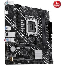 Asus Prıme H610M-K D4 Ddr4 3200MHZ 1xvga 1xhdmı 1xm.2 USB 3.2 Matx 1700P (12. / 13. ve 14. Nesil Işlemci Uyumlu)