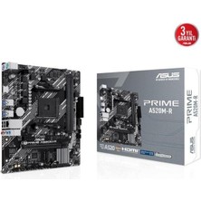 ASUS MB Prıme A520M-R Amd A520 Am4 Ddr4 5100 HDMI M2 Usb3.2 Matx