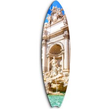 Trevi Fountain | Surfboard Cam Duvar Tablosu