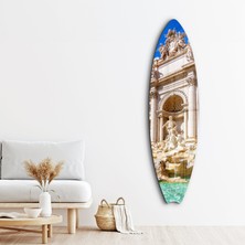 Trevi Fountain | Surfboard Cam Duvar Tablosu