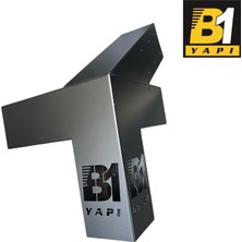 B1 Yapı Pergola Kamelya 4 Kollu Açılı Kenar Bağlantı Aparatı Sol