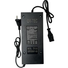 Ortec 72V 8.5A Li-Ion ve Lifepo4 Akıllı Akü Şarj Cihazı
