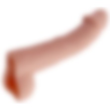 Pembe Tilki 8 Cm Dolgulu Gerçekçi Testis Koruyuculu 21cm Ten Rengi Uzatmalı Realistik Penis Kılıfı Sleeve