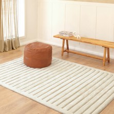 Kaşmir Halı Süpersoft Liona White 80x150 cm Salon Halısı