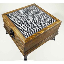 Çini Evi Ihlas Suresi Kufi Sanatı Saklama Kutusu