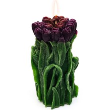 Missi El Yapımı Mor Lale Mum