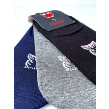 Redowl 3’lü Pamuklu Kaymaz Babet Çorap