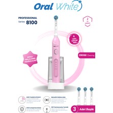 Oral White 4 Modlu Professional Series 8100 Şarjlı Diş Fırçası Pembe