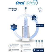 Oral White 4 Modlu Professional Series 8100 Şarjlı Diş Fırçası Mavi