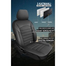 Orjin Jakar Kumaş Oto Koltuk Kılıfı - Üniversal 5 Koltuk Tam Set