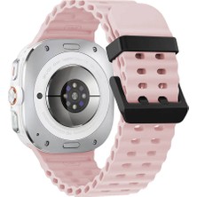 ZORE Galaxy Watch Ultra 47MM Zore KRD-118 Tırtıklı Tasarım Silikon Kordon-Turuncu