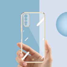 ZORE Vivo Y20S Kılıf Zore Voit Clear Kapak-Yeşil