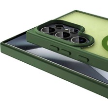ZORE Samsung Galaxy S24 Ultra Kılıf Magsafe Şarj Özellikli Mat Arka Yüzey Zore Sio Kapak-Lacivert