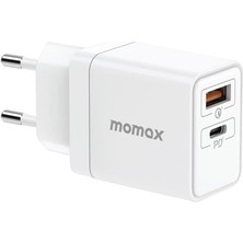 Momax Oneplug 25W Hızlı Şarj Usb-C Pd Adaptör - UM56EU Beyaz