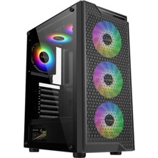 Strong North 4x 120MM Rgb Reset Buton Mesh Atx Gaming Oyuncu Bilgisayar Kasası