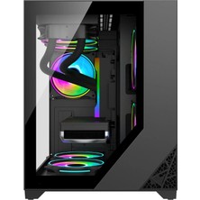 Strong Shadow 3x 120MM Rgb Reset Buton Mesh Matx Gaming Oyuncu Bilgisayar Kasası Powersız