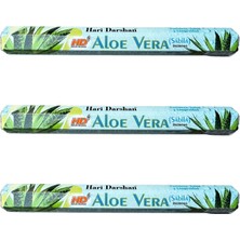 Hari Darshan Aloe Vera Çubuk Tütsü - Oda Ortam Kukusu - 20 Adetlik 3 Paket