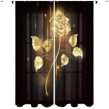 Özel Tasarım Ultra Hd  Marka Fon Perde Blackout Mikro Petek Kumaş Çift Kanat Perde 280*240CM Manzara