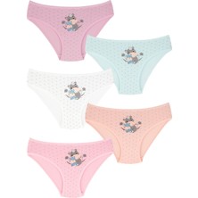 Domikids Kız Çocuk Pamuklu Külot 5'li Paket 75250