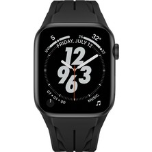 Piar Bilişim Apple Watch 44MM KRD-127 Metal Tokalı Silikon Kordon-Beyaz