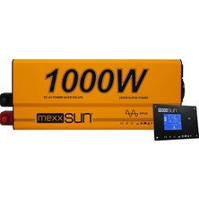 Mexxsun Tam Sinus Şarjlı / Ekranlı 12V 1000W Inverter