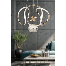 Begüsa Fendi 40.lık Ledli Avize Gold Kaplama