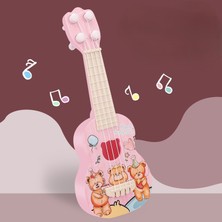 Tom Ukulele Karikatür Dinozor Onun Oyuncak Müzik Aleti Oynuyor (Yurt Dışından)