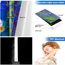Özel Tasarım Ultra Hd  Marka Fon Perde Blackout Mikro Petek Kumaş Çift Kanat Perde 280*240CM Manzara