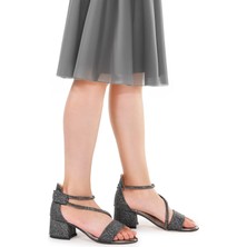 Kiko Kids Pisar Günlük Kız Çocuk 4 Cm Topuklu Sandalet Abiye Ayakkabı